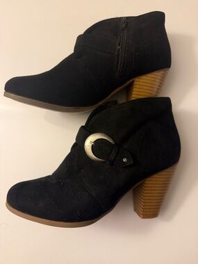Leather Maurices ankle booties